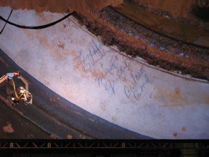 The signed whitewalls survived
